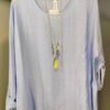 Blusa de Manga Larga con Collar – Elegancia Fresca y Confortable para Todos los Días