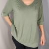 Blusa de Hilo Manga al Codo – Frescura y Estilo Italiano para la Primavera