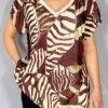 Blusa Estampada de Cuello Pico – Frescura con Estilo Nacional