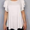 Blusa Lisa Manga Volantes: Ligera, Fresca y con un Toque de Movimiento
