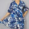 Vestido Estampado con Manga de Volante – Elegancia Ligera para Cada Día