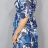 Vestido Estampado con Manga de Volante – Elegancia Ligera para Cada Día