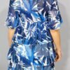 Vestido Estampado con Manga de Volante – Elegancia Ligera para Cada Día
