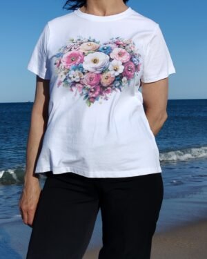 Camiseta Básica con Pedrería