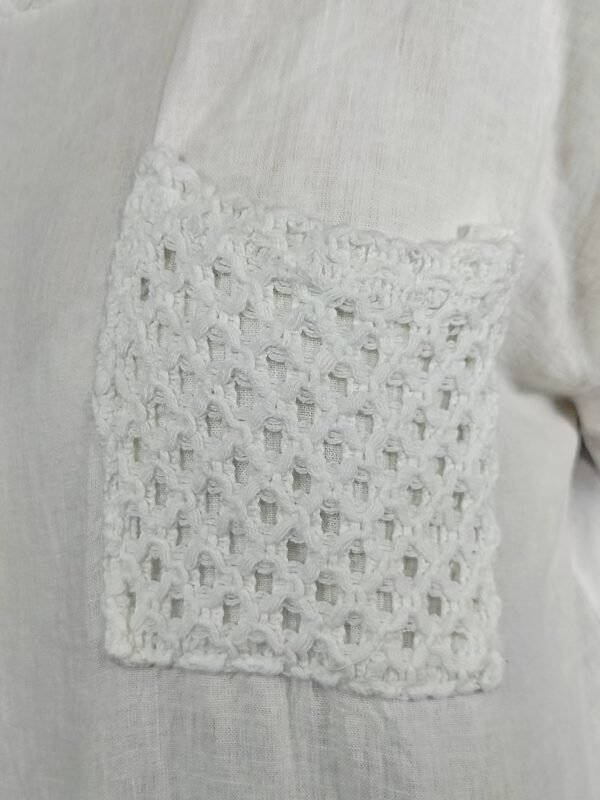 Blusa Lino con Bolsillo — Ligereza con Detalle Italiano