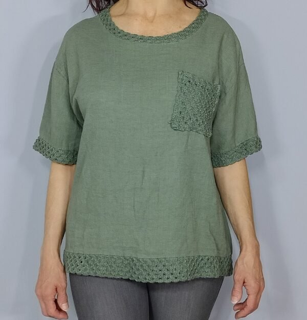 Blusa Lino con Bolsillo — Ligereza con Detalle Italiano