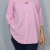 Blusa Rayas Cuello con Botón - Ligereza y Estilo