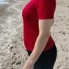 Blusa Anilla Dorada – Cuello Caja y Manga Pegada