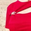 Blusa Anilla Dorada – Cuello Caja y Manga Pegada