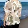 Blusa Estampada Simétrica – Cuello Caja & Corte Fluido