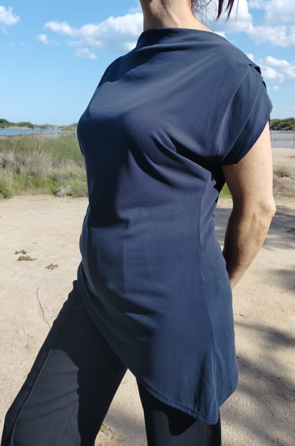Blusa Fruncida - Doble Volante y Frescura Italiana