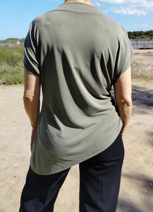 Blusa Fruncida - Doble Volante y Frescura Italiana
