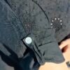 Blusa Perforada – Manga con Vuelta & Detalle Bordado