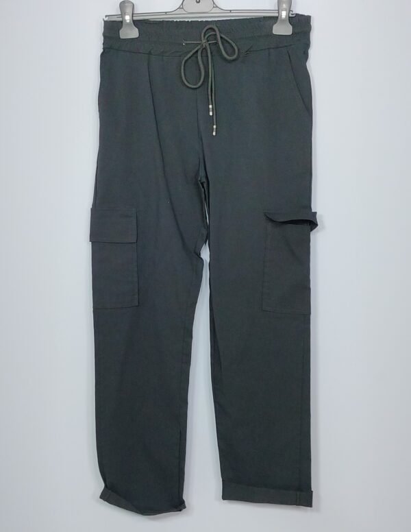 pantalon-cintura-goma-bolsillos-laterales-5513-NEGRO-001 Pantalón Fresco - Cintura con Goma & Bolsillos de Vestir