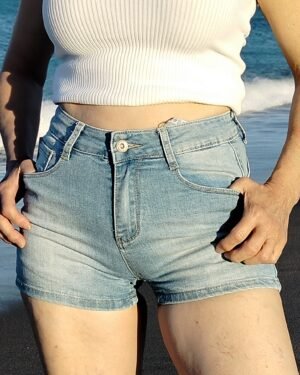 Short Vaquero Adrixx – Cintura Alta & Corte Push-Up