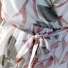 Vestido Corto Estampado – Lazada y Volantes en Manga