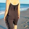 Vestido Largo Negro – Tirante con Lurex & Caída Fluida