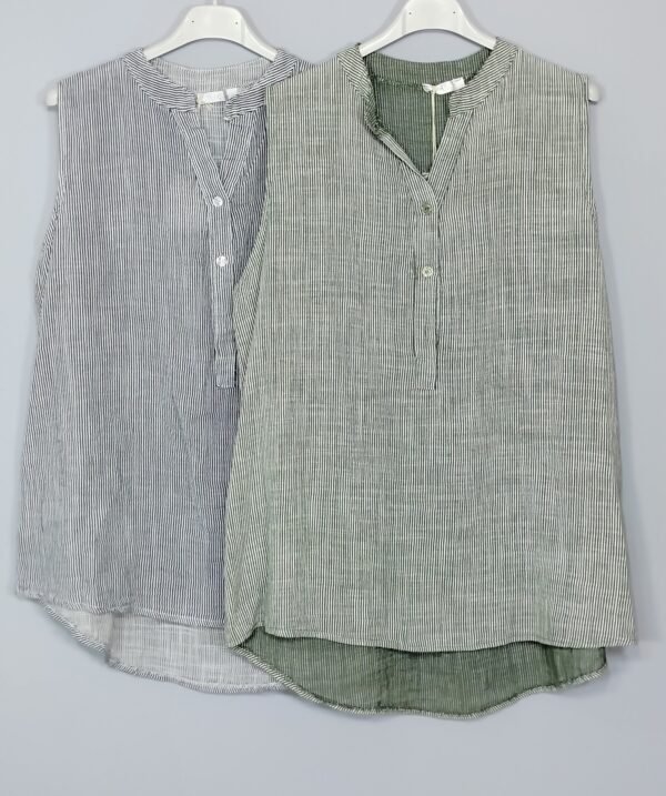 Blusa Sin Mangas - Cuello Redondo & Estilo Fresco