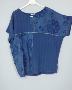 Blusa Perforada - Detalles Lurex y Frescura Italiana