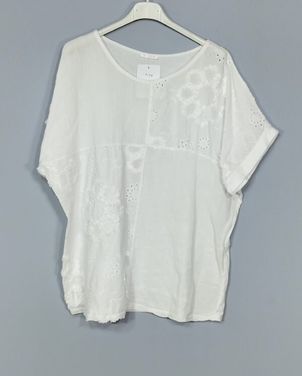 Blusa Perforada - Detalles Lurex y Frescura Italiana