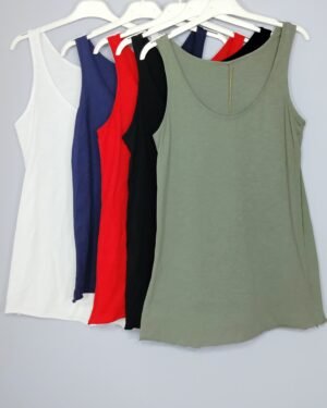Camiseta de Tirantes Italiana – Algodón Fresco & Estilo sin Esfuerzo
