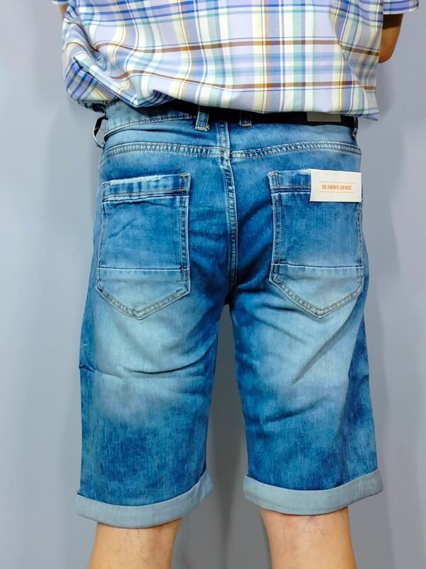 Pantalón Corto Denim - Lavado Used & Ajuste Flexible