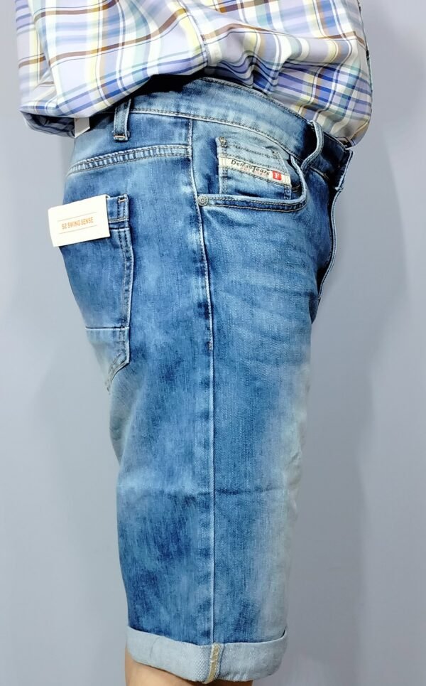 Pantalón Corto Denim - Lavado Used & Ajuste Flexible