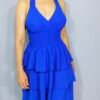 Vestido Nido de Abeja - Volantes & Escote con Lazo