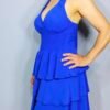 Vestido Nido de Abeja - Volantes & Escote con Lazo