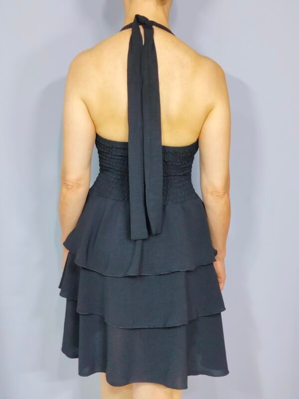 Vestido Nido de Abeja - Volantes & Escote con Lazo