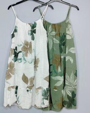Vestido Estampado - Tirante Fino & Caída Libre