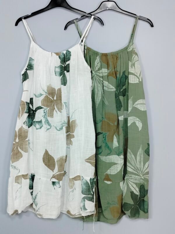 Vestido Estampado - Tirante Fino & Caída Libre
