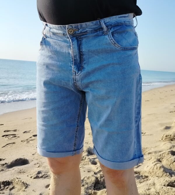 pantalon-vaquero-corto-bleach-h018-DENIM-001 Pantalón Vaquero Corto Bleach – Denim Fino y Ligero