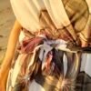 Vestido Cruzado Estampado – Gasa con Movimiento y Forro de Viscosa