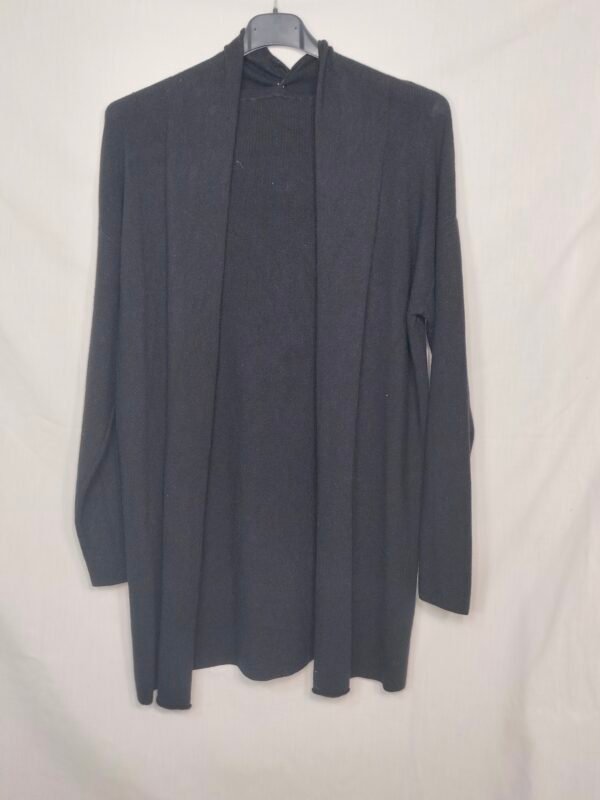 oplus_32 Chaqueta Larga de Punto – Suelta y Elegante