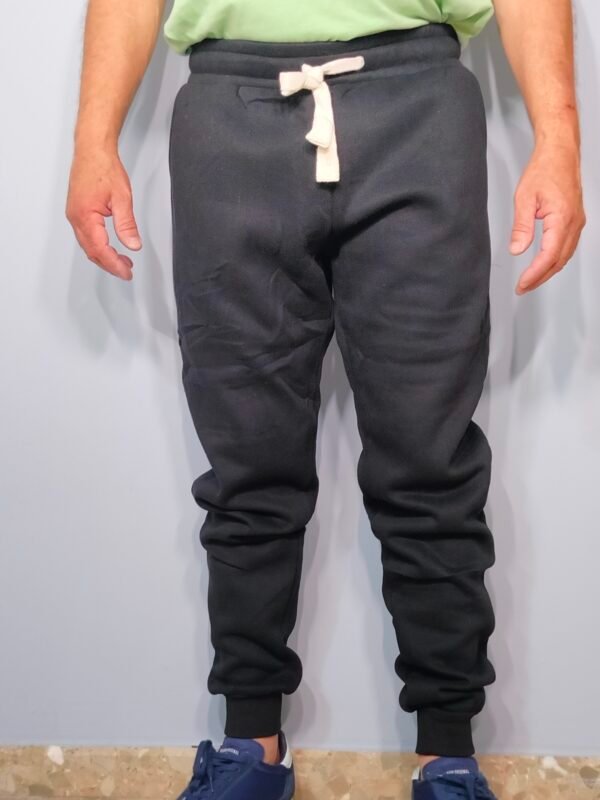 oplus_32 Pantalón Chándal Felpa Gruesa – Cintura con Cordón y Puño de Tricotosa