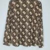 oplus_32 Blusa Estampada – Solapa Pequeña y Caída Aterciopelada