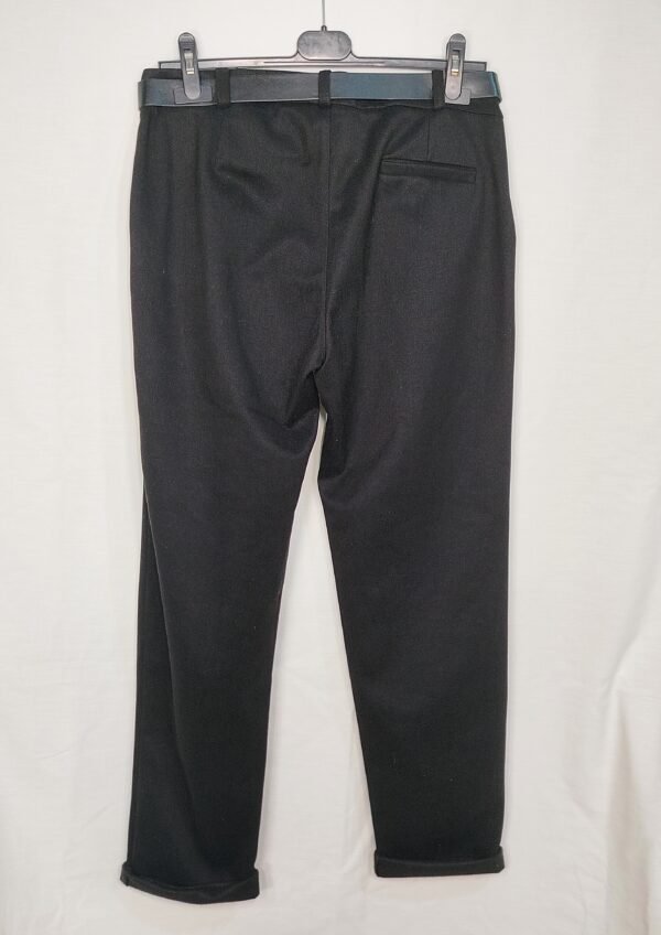 577-pantalon-panyo-bolsillo-vestir-NEGRO-02 Pantalón de Paño – Cinturón Incluido