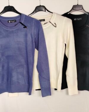 oplus_32 Suéter Punto Cuello Caja – Comodidad que Respira Estilo