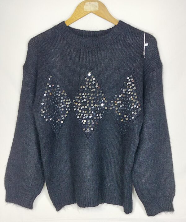 0635-sueter-punto-rombos-NEGRO-01 Suéter de Punto Rombos – Elegancia en Cada Día