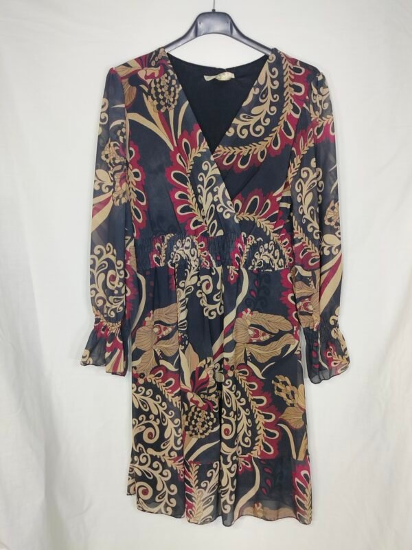 oplus_32 Vestido Cruzado Estampado