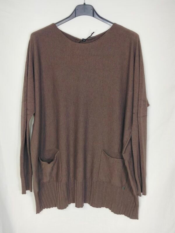 oplus_32 Suéter de Punto con Bolsillos