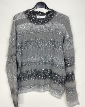 3001-sueter-jaspeado-con-pelo-GRIS-01 Suéter Jaspeado - Calidez Instantánea