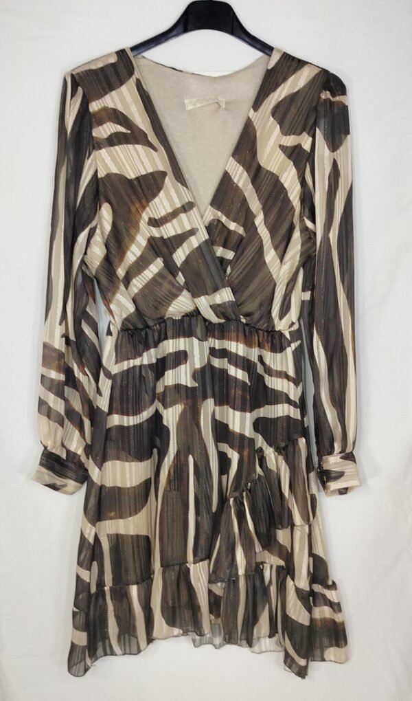 9552-vestido-de-gasa-lurex-MARRON-01 Vestido de Gasa Lurex – Comodidad Elegante Todo el Día