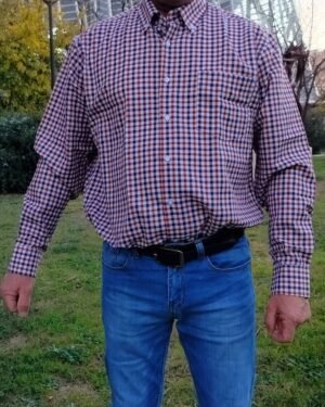 OHMYS22-camiseta-caballero-ROJO-01 Camisa Biela de Cuadros