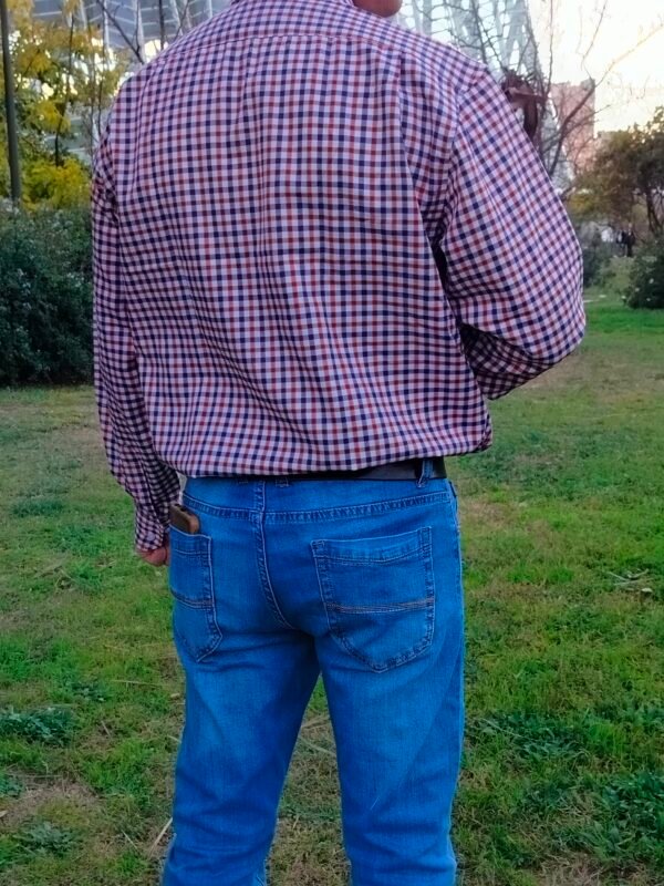 oplus_32 Camisa Biela de Cuadros