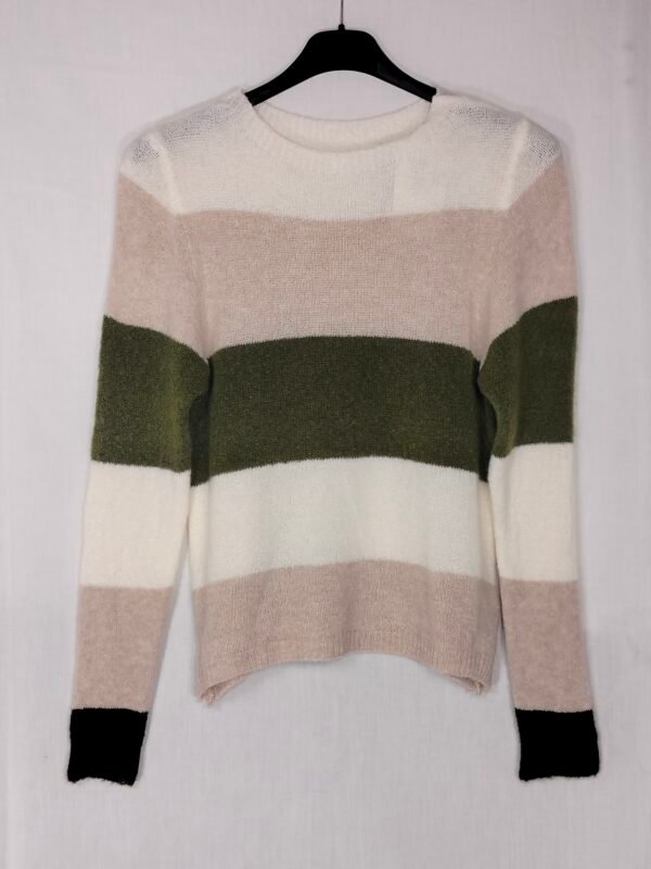 Suéter Punto de Raya Ancha