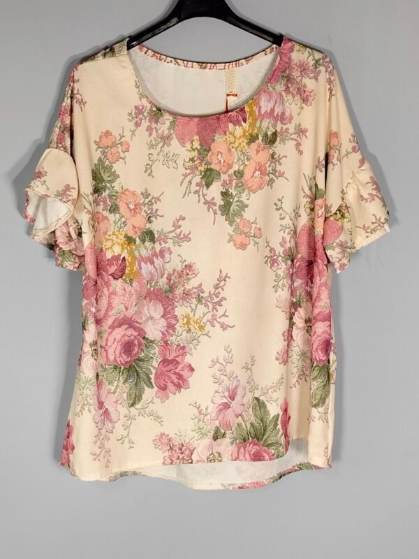 Blusa Floral Fluida – Frescura Real que Dura Todo el Día