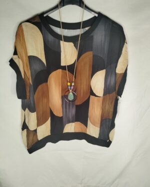Blusa Esferas Italiana – Frescura Elegante para Días que No Paran