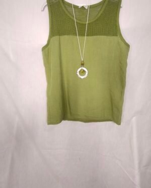 oplus_34 Blusa Rejilla Natural - Frescura Elegante para Días Intensos